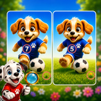 Dream Puppy Spot The Differences - play free Head Football game